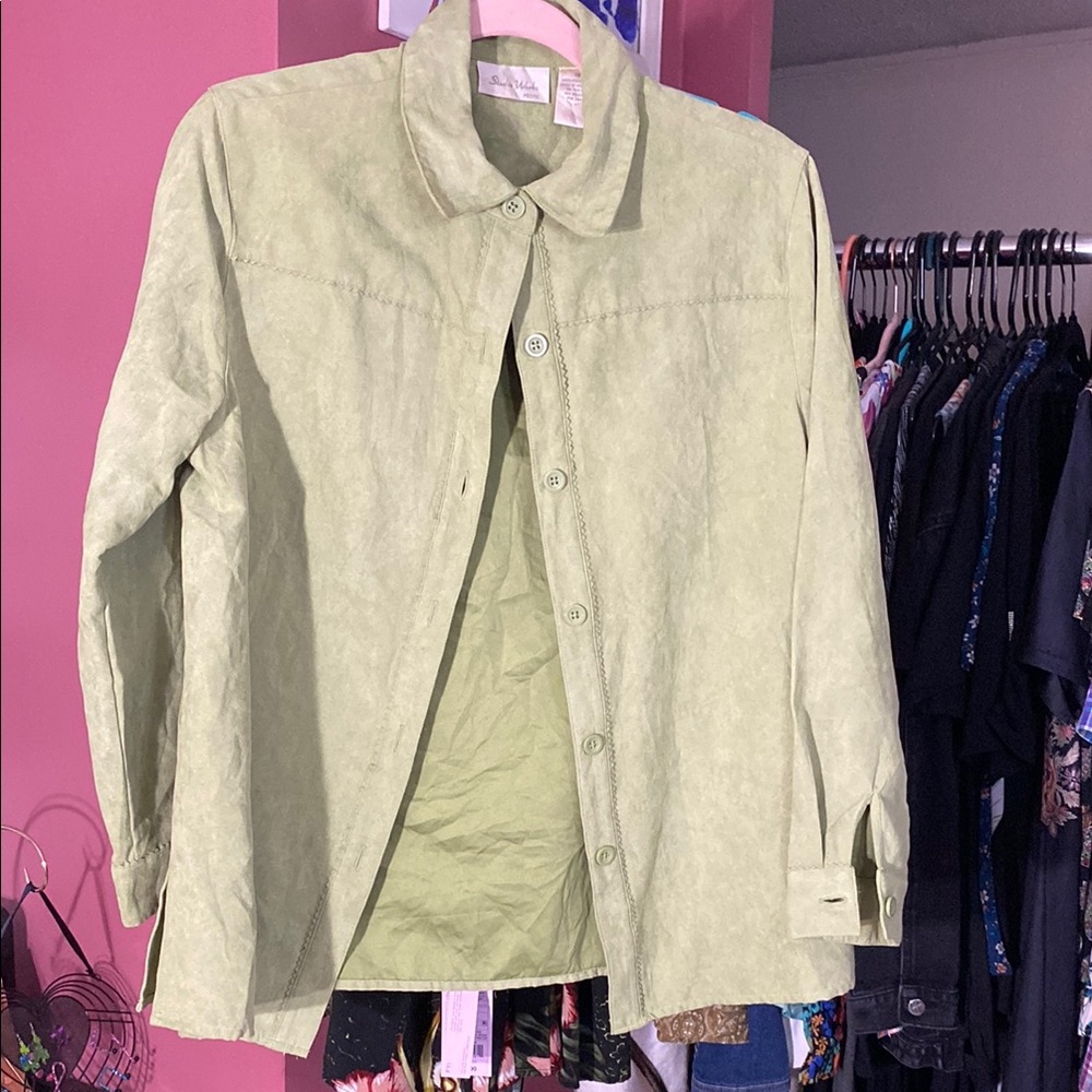 Studio Works Petite Green Blouse